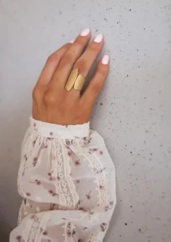 Bagues-EASY-CLOTHES Bague Alouma Dorée | Réglable | Bijoux & AccessoiresEasy Clothes Dorée