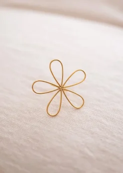 Bagues-EASY-CLOTHES Bague Barkley Dorée - Forme de Fleur - Bijoux FemmeEasy Clothes Dorée       