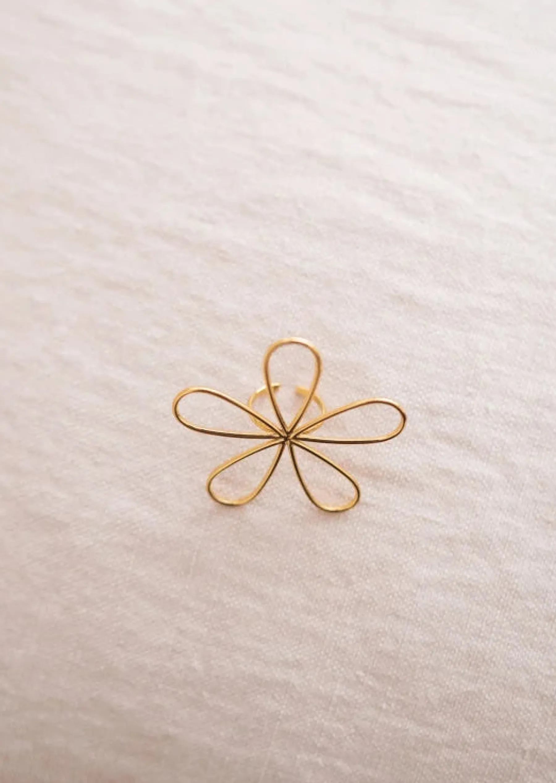Bagues-EASY-CLOTHES Bague Barkley Dorée - Forme de Fleur - Bijoux FemmeEasy Clothes Dorée