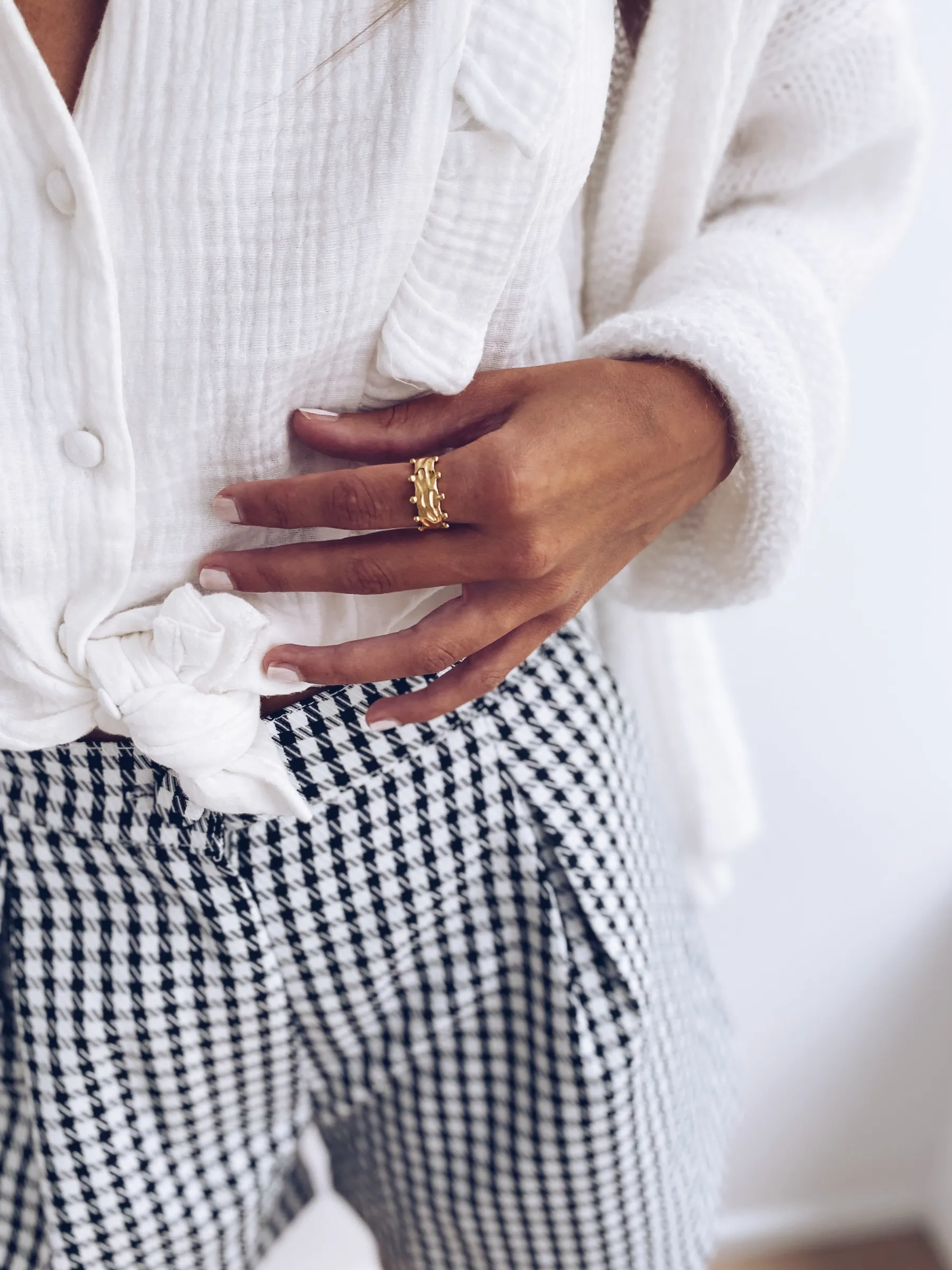 Bagues-EASY-CLOTHES Bague Betho - doréeEasy Clothes Dorée