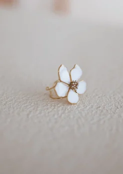 Bagues-EASY-CLOTHES Bague Blum Dorée | Avec Feur | Bijoux Easy Clothes Dorée       