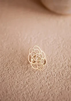 Bagues-EASY-CLOTHES Bague Egor Dorée - Forme de Fleur - AjustableEasy Clothes Dorée