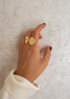 Bagues-EASY-CLOTHES Bague POP Dorée - Effet Pièce de Monnaie - Nos BijouxEasy Clothes Dorée       