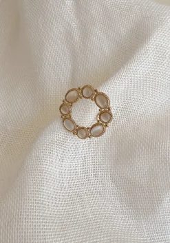 Bagues-EASY-CLOTHES Bague Sefer - écrue et doréeEasy Clothes Écrue et dorée