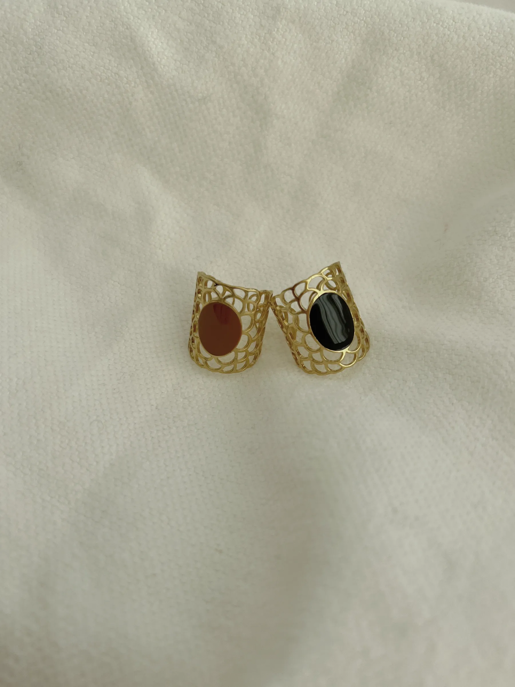 Bagues-EASY-CLOTHES Bague Ural - doré et briqueEasy Clothes Doré et brique