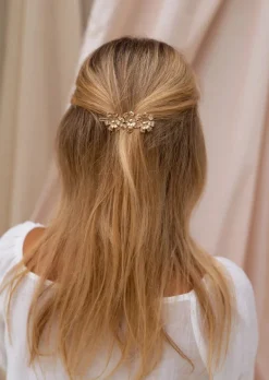 Accessoires Cheveux-EASY-CLOTHES Barrette à Cheveux Dorée - Galti - AccessoiresEasy Clothes Dorée