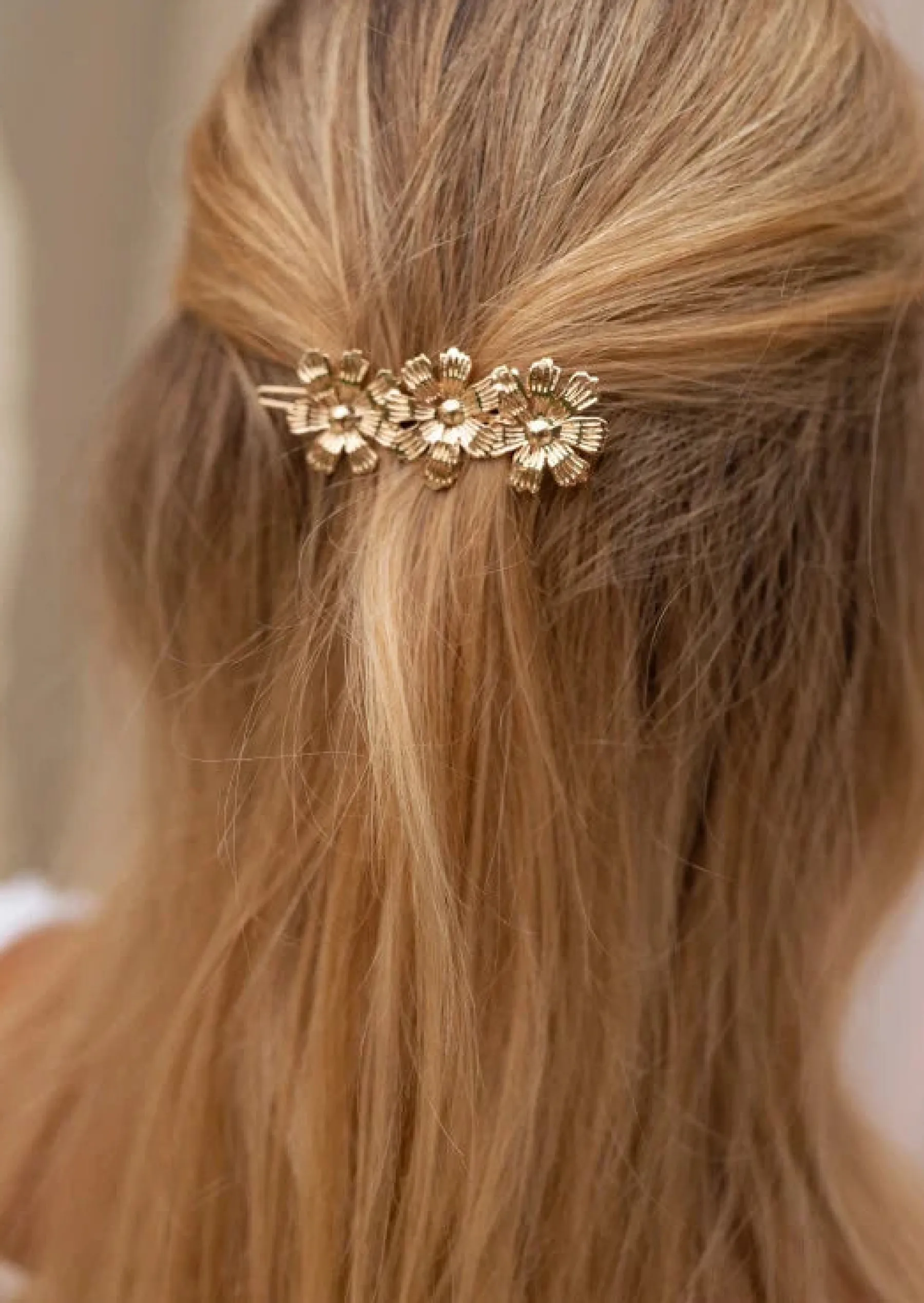 Accessoires Cheveux-EASY-CLOTHES Barrette à Cheveux Dorée - Galti - AccessoiresEasy Clothes Dorée