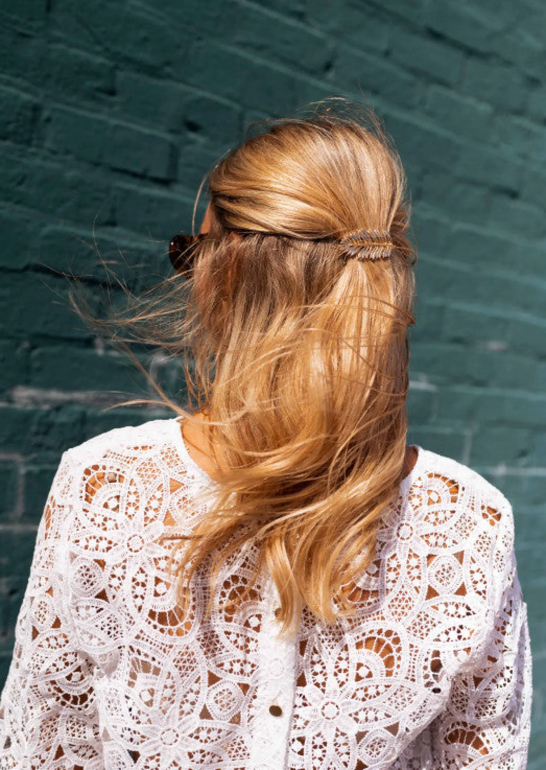 Accessoires Cheveux-EASY-CLOTHES Barrette Cannes dorée | Barrette en feuille | Prêt-à-porter en ligne | Easy Clothes Dorée