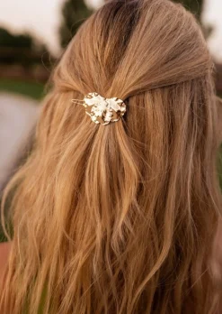 Accessoires Cheveux-EASY-CLOTHES Barrette Lemis Dorée - Acier Inoxydable - Accessoires CheveuxEasy Clothes Dorée