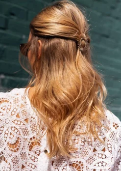 Accessoires Cheveux-EASY-CLOTHES Barrette Sola dorée | Barrette ronde | Prêt-à-porter en ligne | Easy Clothes Dorée       