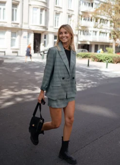 Blazers-EASY-CLOTHES Blazer Asly à carreaux - vertEasy Clothes Vert       