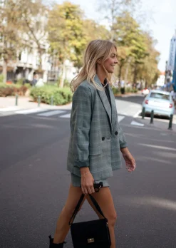 Blazers-EASY-CLOTHES Blazer Asly à carreaux - vertEasy Clothes Vert       