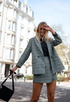 Blazers-EASY-CLOTHES Blazer Asly à carreaux - vertEasy Clothes Vert       