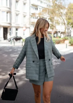 Blazers-EASY-CLOTHES Blazer Asly à carreaux - vertEasy Clothes Vert       