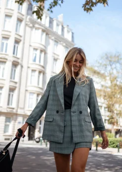 Blazers-EASY-CLOTHES Blazer Asly à carreaux - vertEasy Clothes Vert       