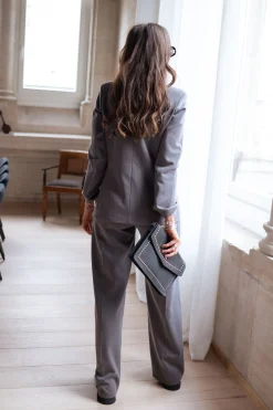 Blazers-EASY-CLOTHES Blazer Denysa - grisEasy Clothes Gris       