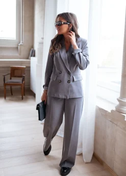Blazers-EASY-CLOTHES Blazer Denysa - grisEasy Clothes Gris       