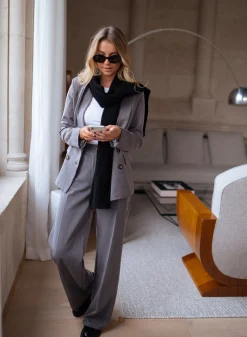 Blazers-EASY-CLOTHES Blazer Denysa - grisEasy Clothes Gris       
