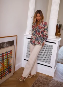 Blazers-EASY-CLOTHES Blazer Ingrid - à fleursEasy Clothes À fleurs
