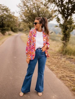 Blazers-EASY-CLOTHES Blazer Lisbonne - à fleursEasy Clothes À fleurs
