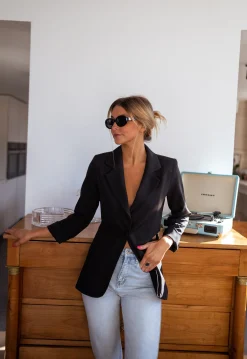 Blazers-EASY-CLOTHES Blazer Ophélie - CREATION - NoirEasy Clothes Noir