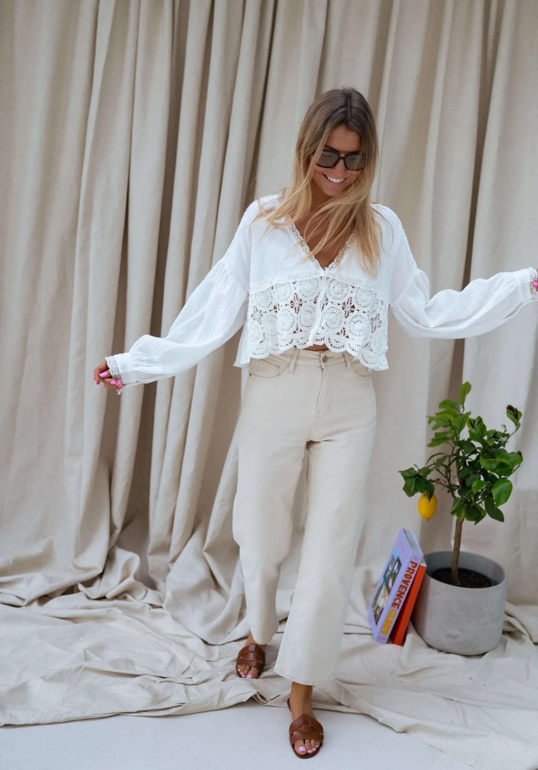 Chemisiers & Blouses-EASY-CLOTHES Blouse Aldo - écrueEasy Clothes Écrue