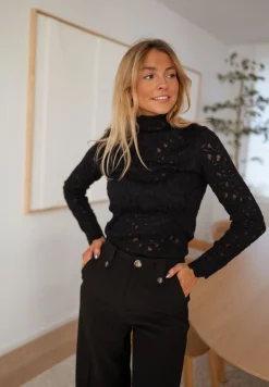 Chemisiers & Blouses-EASY-CLOTHES Blouse Anais - noireEasy Clothes Noire