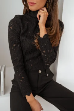 Chemisiers & Blouses-EASY-CLOTHES Blouse Anais - noireEasy Clothes Noire