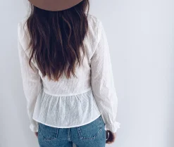 Chemisiers & Blouses-EASY-CLOTHES Blouse Anouk - blancheEasy Clothes Blanche       
