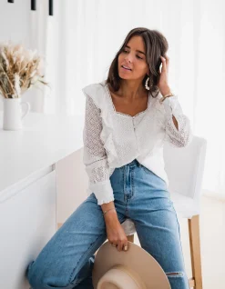 Chemisiers & Blouses-EASY-CLOTHES Blouse Armane - blancheEasy Clothes Blanche