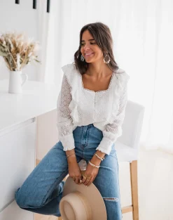 Chemisiers & Blouses-EASY-CLOTHES Blouse Armane - blancheEasy Clothes Blanche