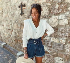 Chemisiers & Blouses-EASY-CLOTHES Blouse Athea - blancheEasy Clothes Blanche