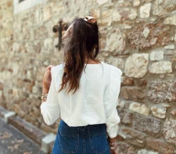 Chemisiers & Blouses-EASY-CLOTHES Blouse Athea - blancheEasy Clothes Blanche