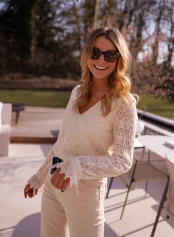 Chemisiers & Blouses-EASY-CLOTHES Blouse Brooke - écrueEasy Clothes Écrue       