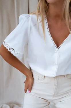 Chemisiers & Blouses-EASY-CLOTHES Blouse Celie - écrueEasy Clothes Écrue