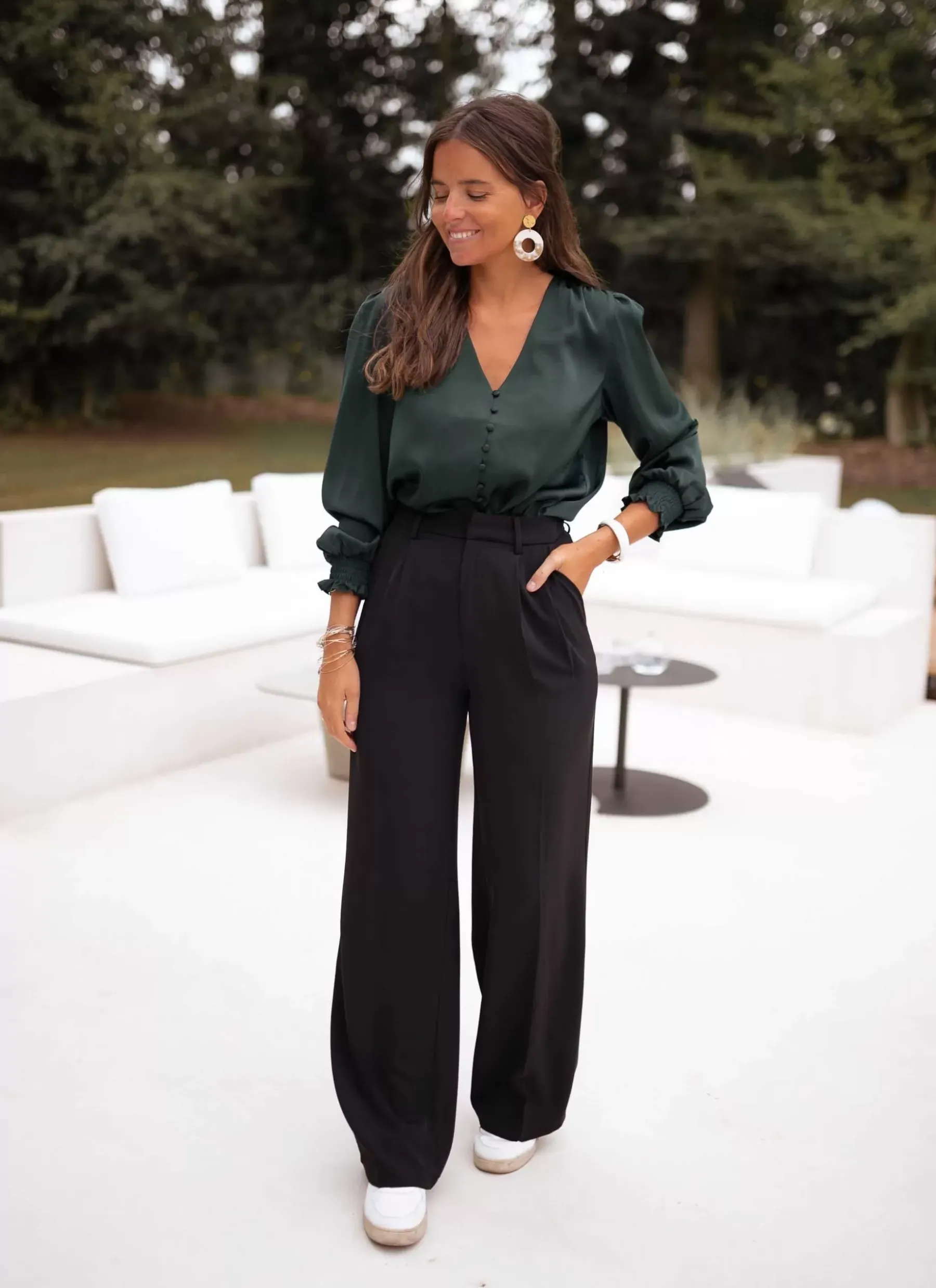 Chemisiers & Blouses-EASY-CLOTHES Blouse Daina - verteEasy Clothes Verte