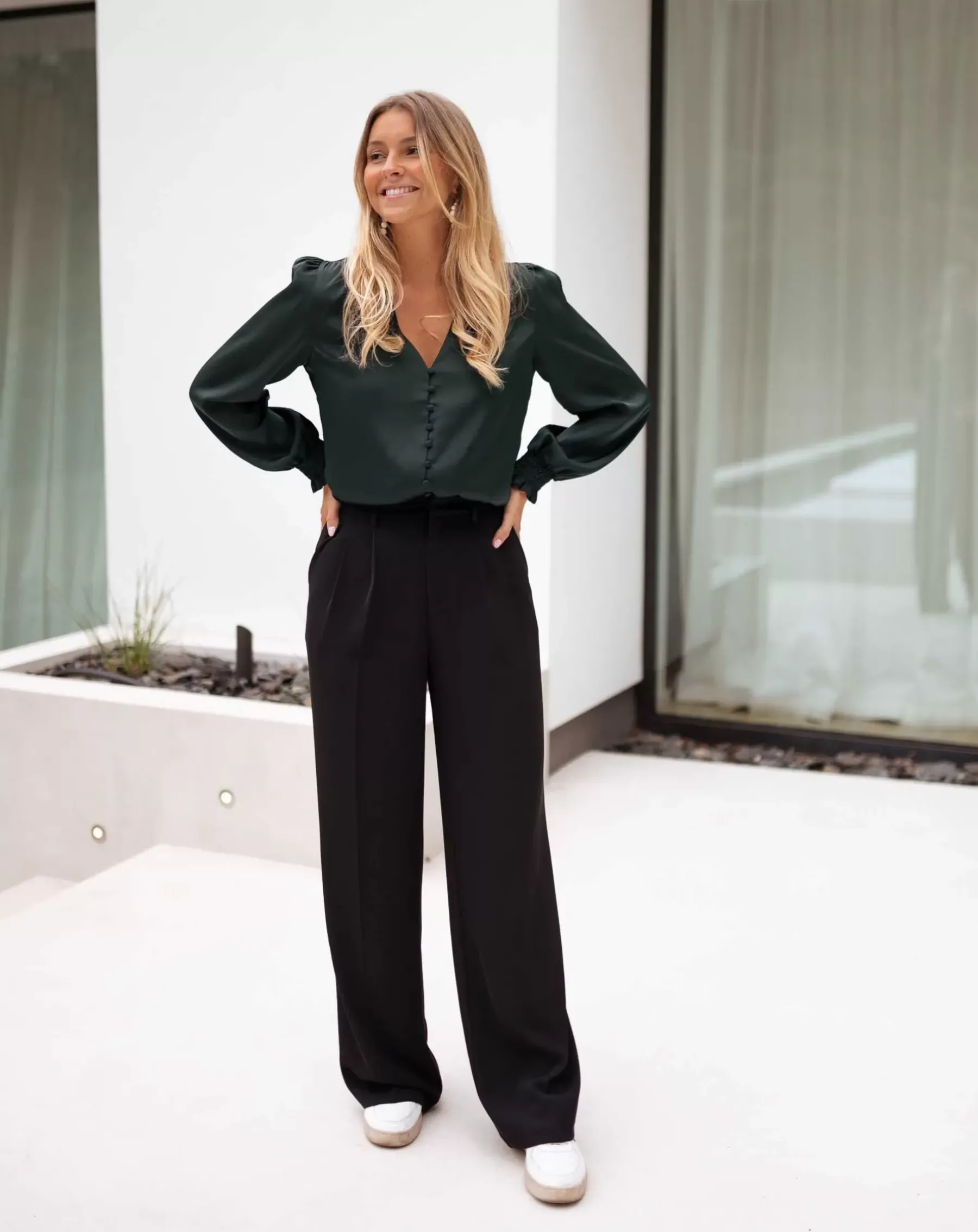 Chemisiers & Blouses-EASY-CLOTHES Blouse Daina - verteEasy Clothes Verte