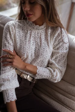 Chemisiers & Blouses-EASY-CLOTHES Blouse Emma - écrueEasy Clothes Écrue