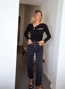 Chemisiers & Blouses-EASY-CLOTHES Blouse Evy - noireEasy Clothes Noire