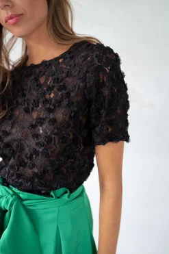 Chemisiers & Blouses-EASY-CLOTHES Blouse Fama - noireEasy Clothes Noire