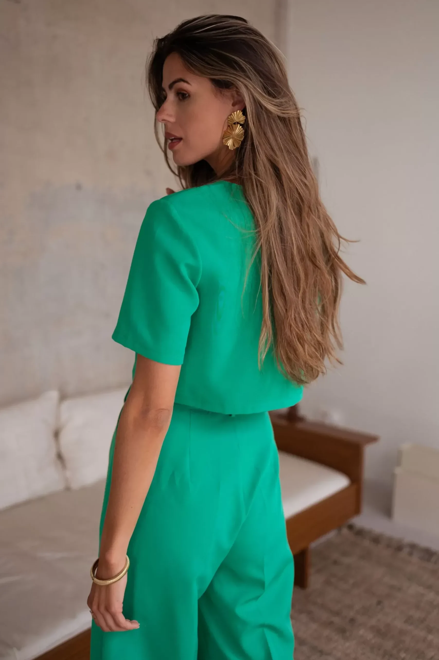 Chemisiers & Blouses-EASY-CLOTHES Blouse Felyse - verteEasy Clothes Verte
