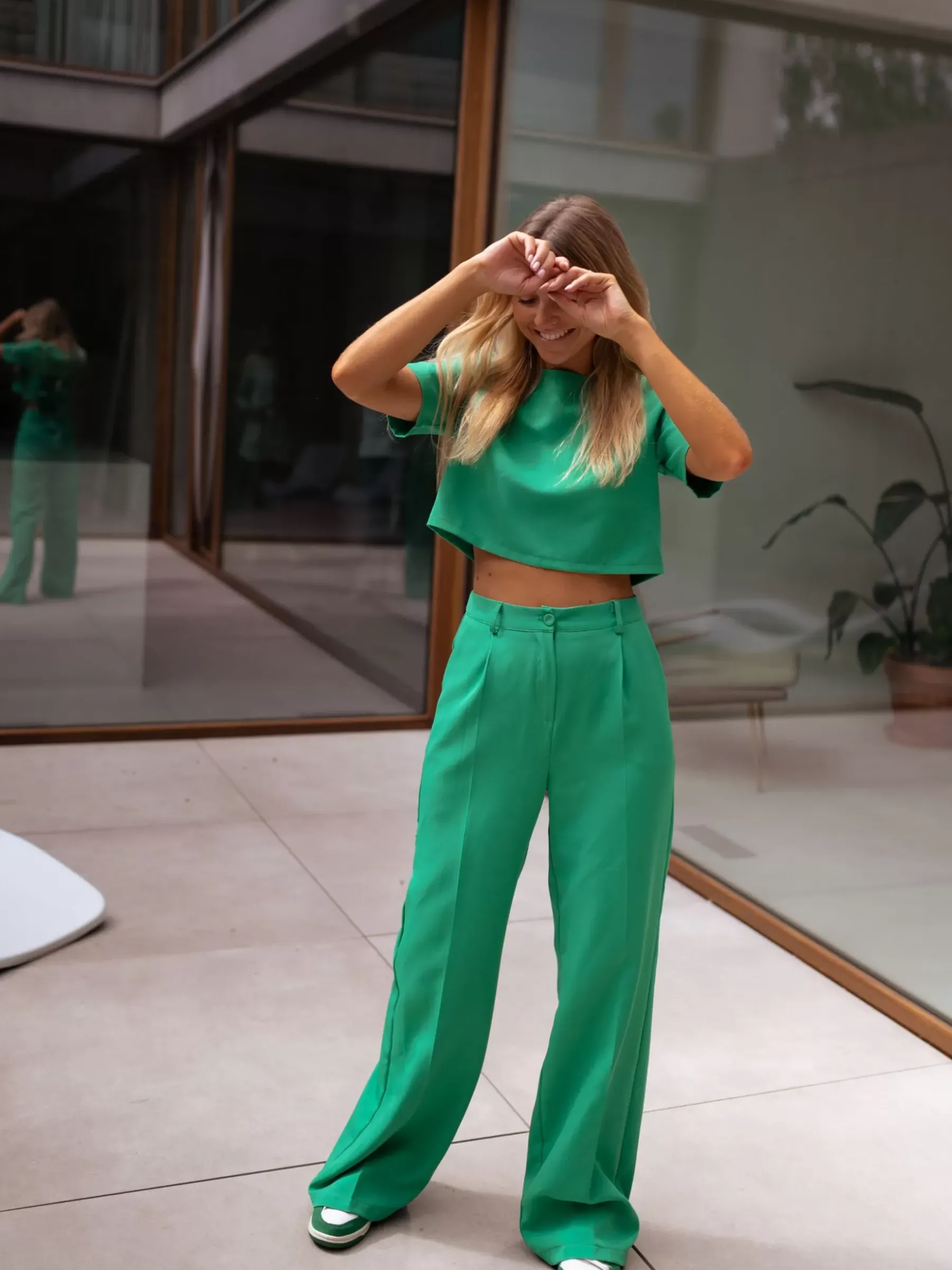 Chemisiers & Blouses-EASY-CLOTHES Blouse Felyse - verteEasy Clothes Verte