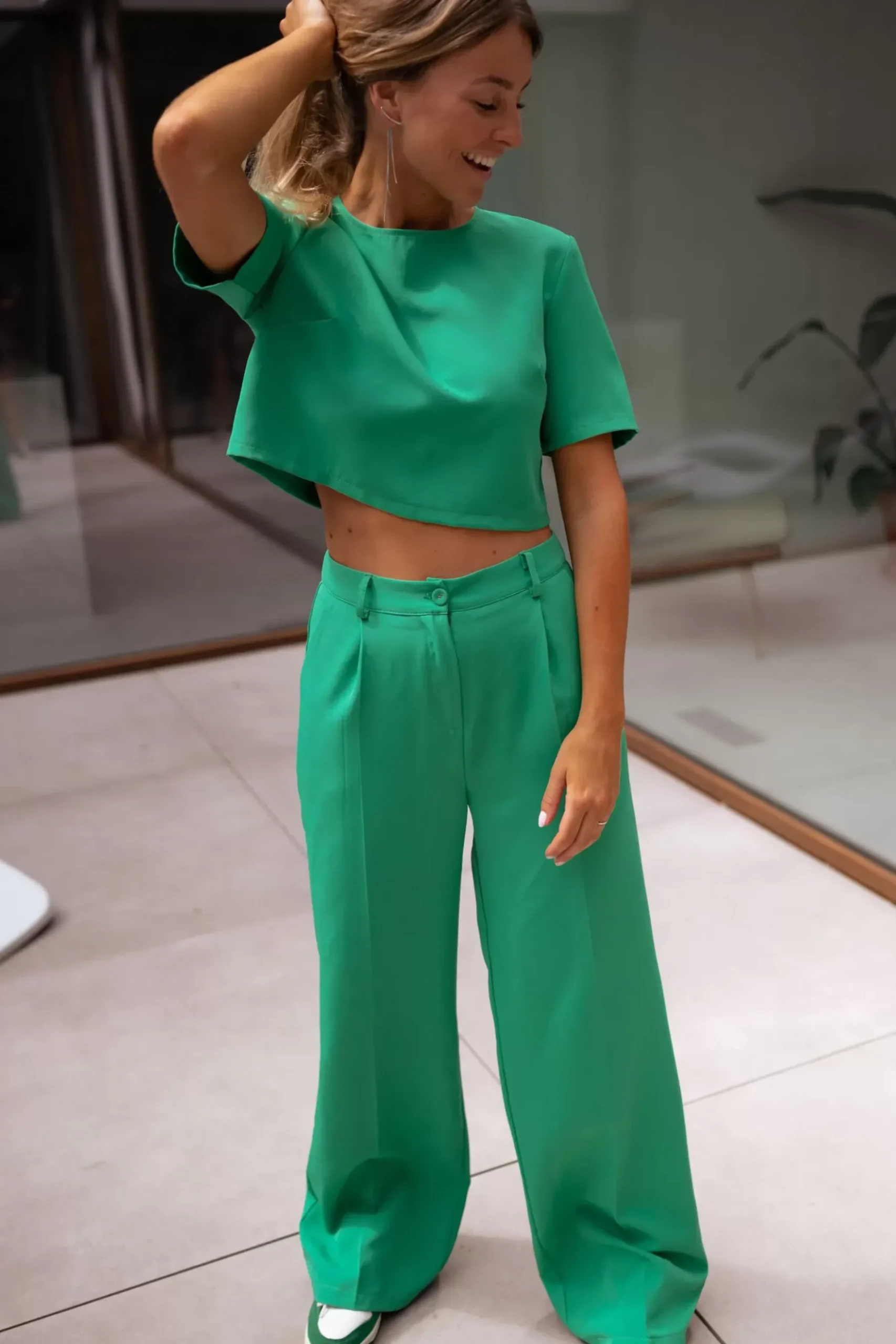 Chemisiers & Blouses-EASY-CLOTHES Blouse Felyse - verteEasy Clothes Verte