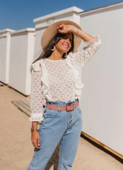 Chemisiers & Blouses-EASY-CLOTHES Blouse Filly - blancheEasy Clothes Blanche