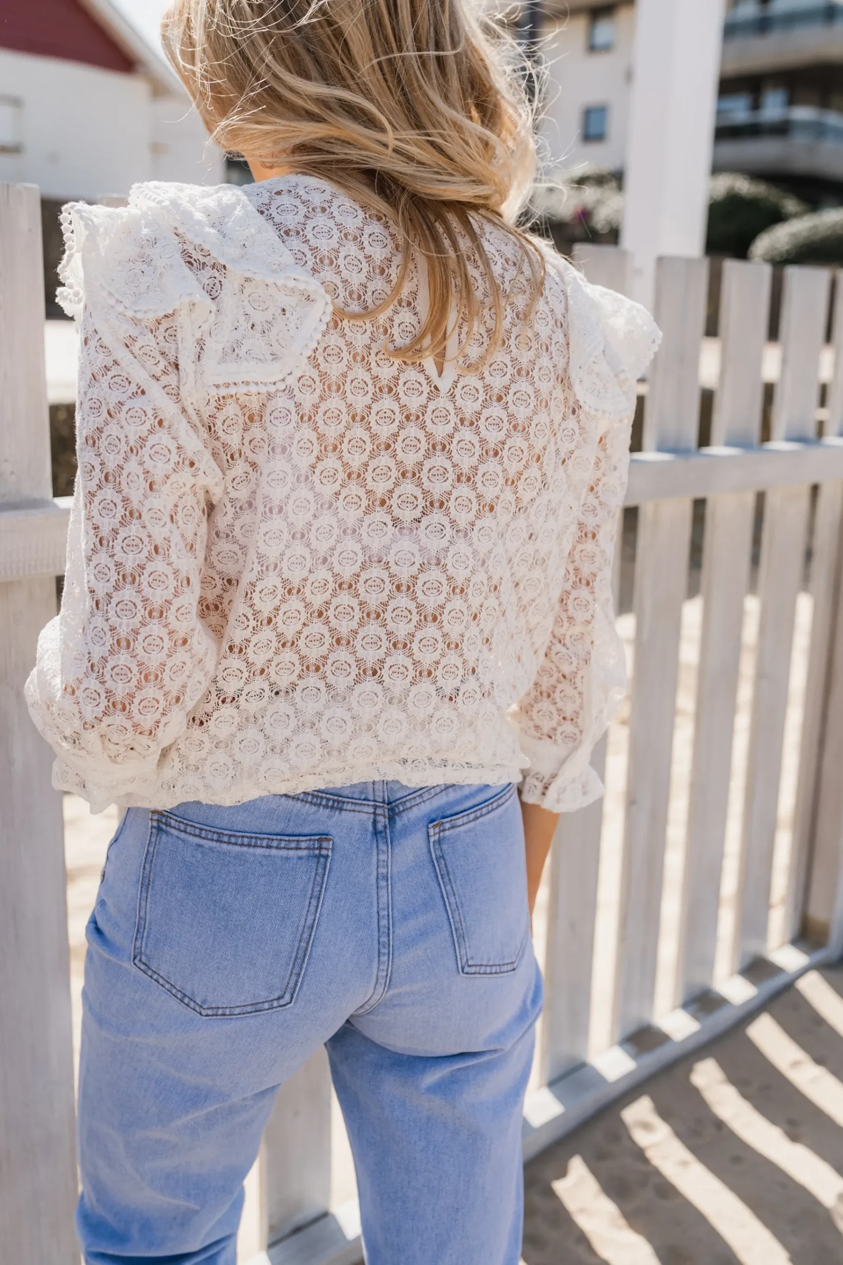Chemisiers & Blouses-EASY-CLOTHES Blouse Filly - blancheEasy Clothes Blanche