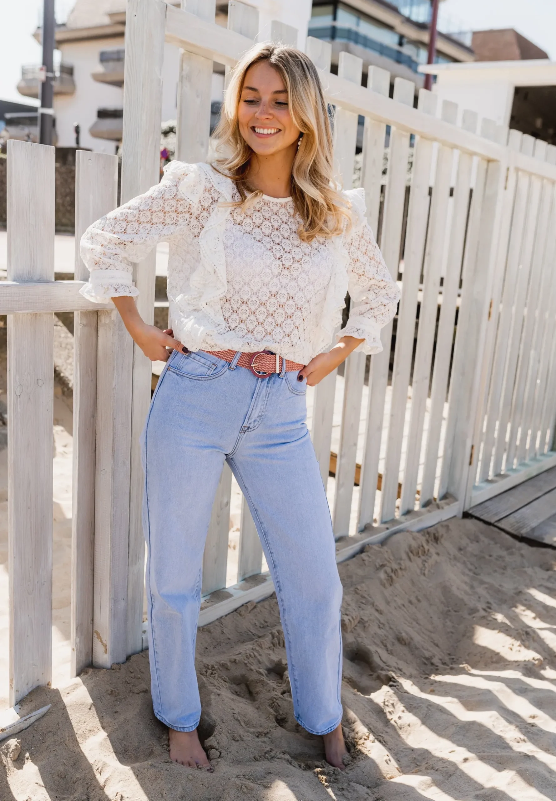 Chemisiers & Blouses-EASY-CLOTHES Blouse Filly - blancheEasy Clothes Blanche
