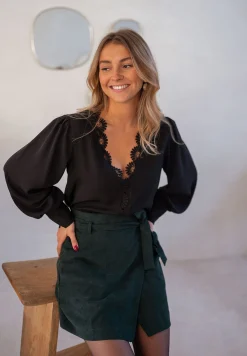 Chemisiers & Blouses-EASY-CLOTHES Blouse Gamora CREATION - noireEasy Clothes Noire