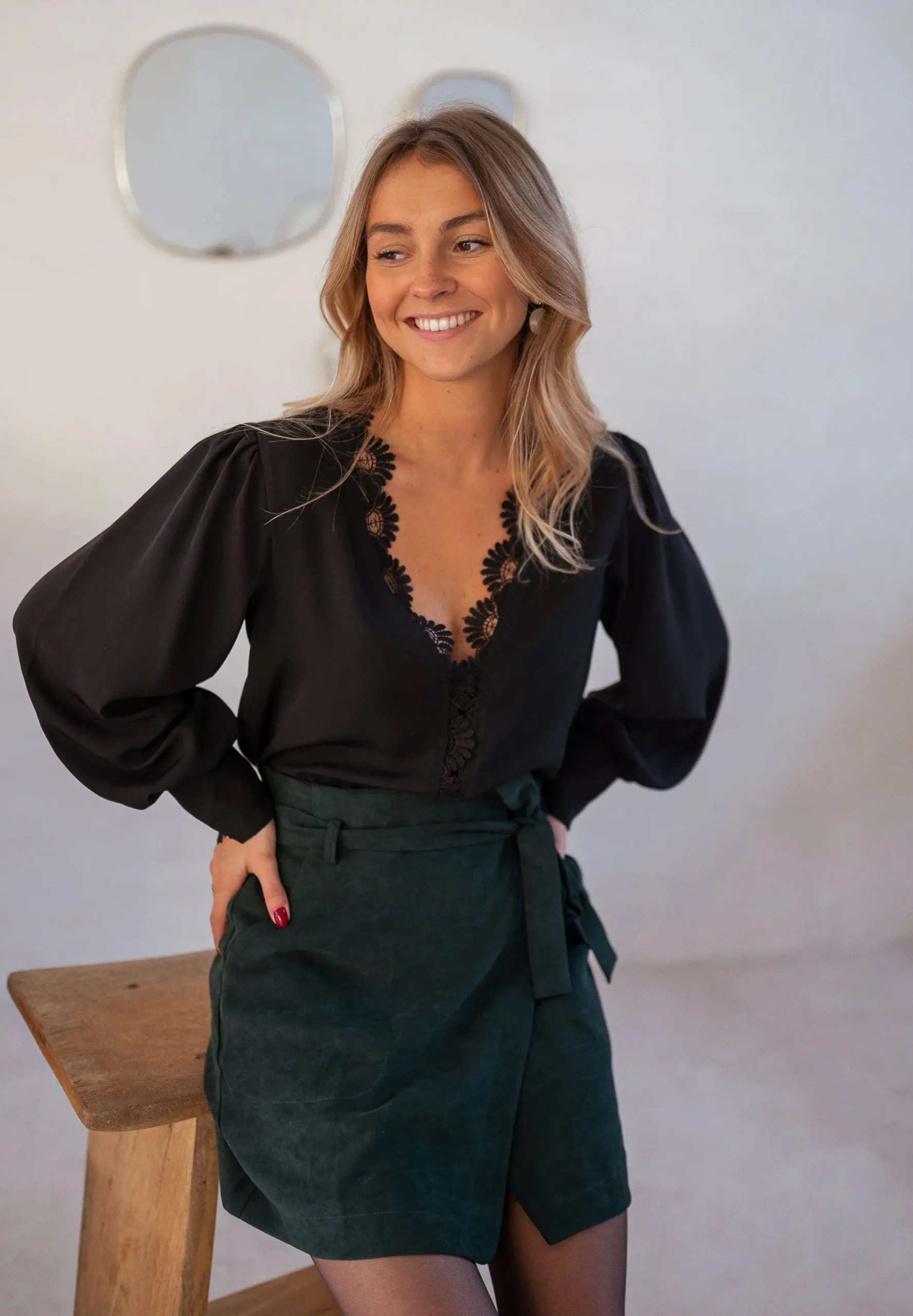 Chemisiers & Blouses-EASY-CLOTHES Blouse Gamora CREATION - noireEasy Clothes Noire