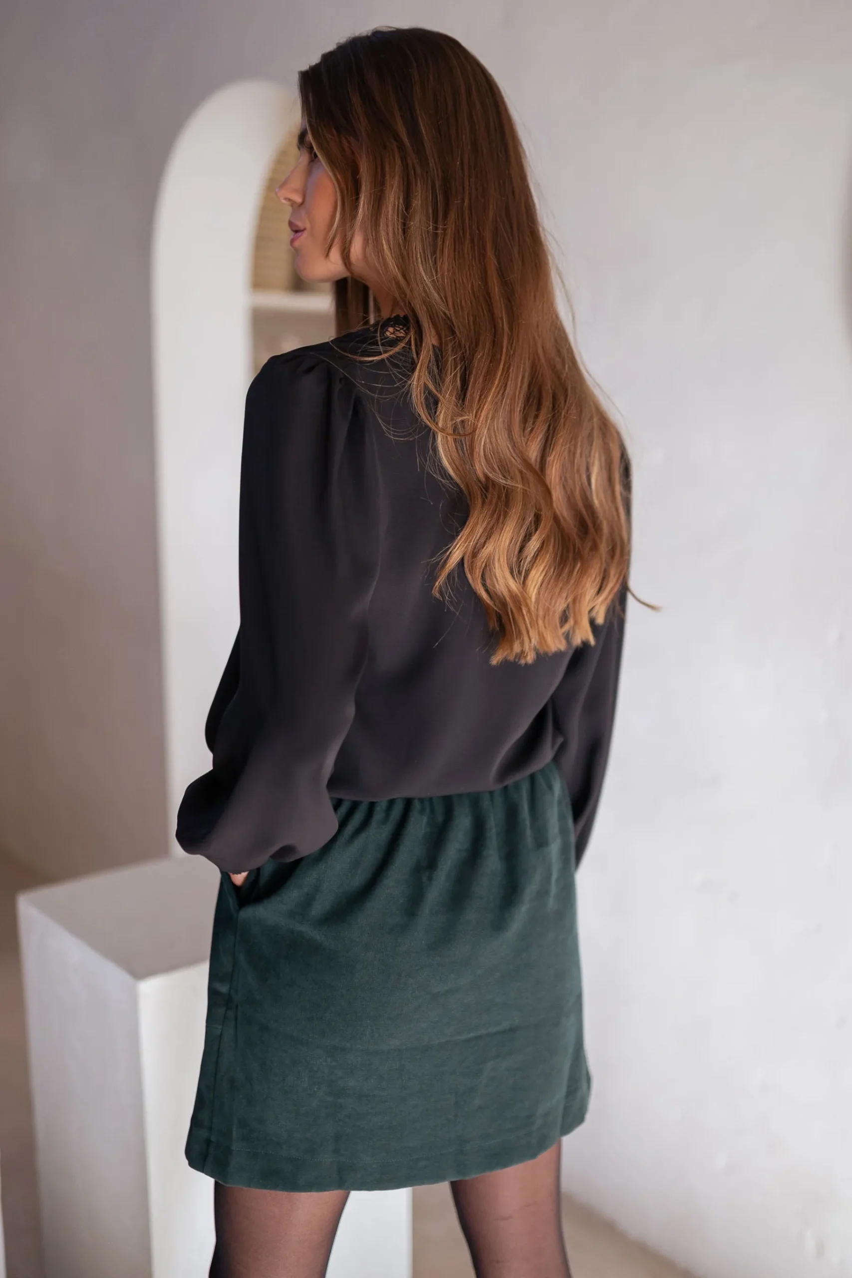 Chemisiers & Blouses-EASY-CLOTHES Blouse Gamora CREATION - noireEasy Clothes Noire