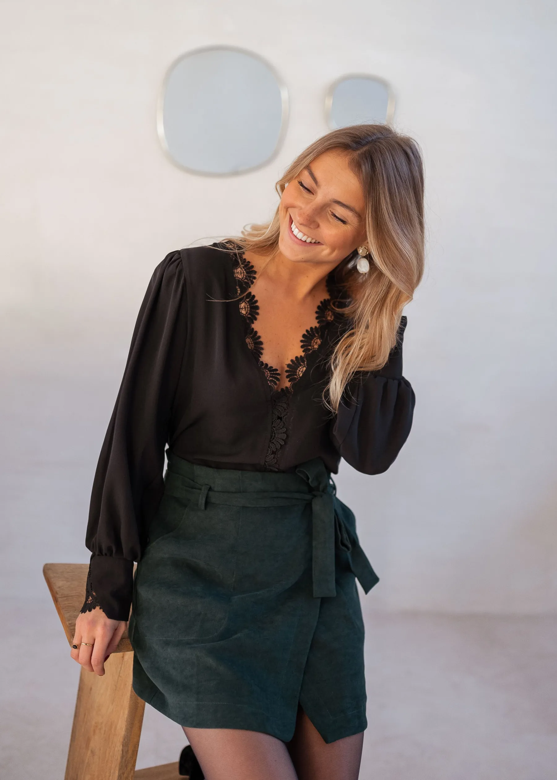 Chemisiers & Blouses-EASY-CLOTHES Blouse Gamora CREATION - noireEasy Clothes Noire
